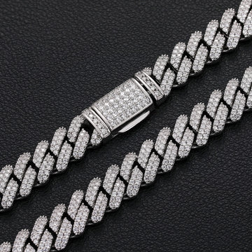 Cuban 2 Row Iced Out CZ Miami Cuban Bracelet